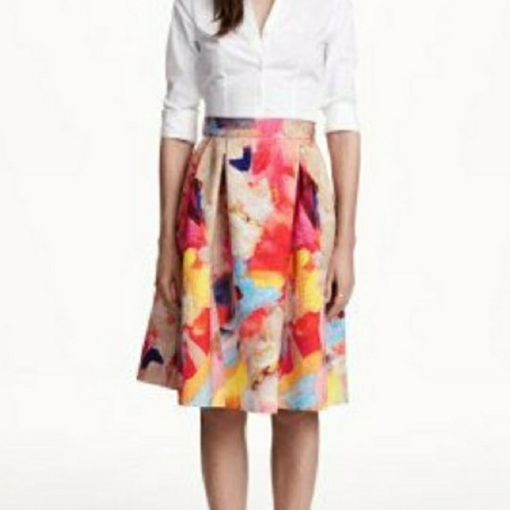 H&M Watercolor Skirt Size 6